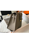 Hermes Kelly 25cm Sellier Bag In Gris Asphalt Epsom Leather Replica