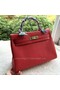 Hermes Kelly 32cm Shoulder Bag Red Calfskin Leather K32CL Gold Replica