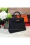 Hermes Kelly 32cm Shoulder Bag TOGO Leather KY32 Black Replica