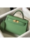 Hermes Kelly Mini II Bag In Vert Criquet Epsom Leather GHW Replica