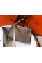 Hermes Kelly Mini II Handmade Bag In Grey Crocodile Embossed Leather Replica