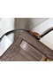Hermes Kelly Mini II Handmade Bag In Grey Crocodile Embossed Leather Replica