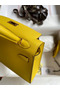Hermes Kelly Mini II Sellier Handmade Bag In Jaune de Naples Epsom Calfskin Replica