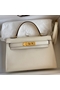 Hermes Kelly Mini II Sellier Handmade Bag In Nata Epsom Calfskin Replica