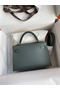 Hermes Kelly Mini II Sellier Handmade Bag In Vert Amande Epsom Calfskin Replica