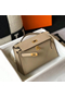 Hermes Kelly Pochette Bag In Gris Tourterelle Epsom Leather Replica