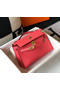 Hermes Kelly Pochette Bag In Rose Lipstick Epsom Leather Replica