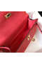 Hermes Kelly Pochette Bag In Rose Lipstick Epsom Leather Replica