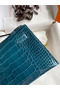 Hermes Kelly Pochette Handmade Bag In Colvert Shiny Alligator Leather Replica