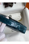 Hermes Kelly Pochette Handmade Bag In Colvert Shiny Alligator Leather Replica