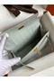 Hermes Kelly Pochette Handmade Bag In Pearl Grey Matte Alligator Leather Replica