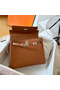 Hermes Kelly Retourne 25 Handmade Bag In Gold Swift Calfskin Replica
