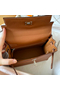 Hermes Kelly Retourne 25 Handmade Bag In Gold Swift Calfskin Replica