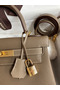 Hermes Kelly Retourne 28 Handmade Bag In Taupe Clemence Leather Replica