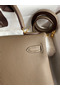 Hermes Kelly Retourne 28 Handmade Bag In Taupe Clemence Leather Replica
