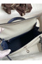 Hermes Kelly Sellier 25 Bicolor Bag in Pearl Grey and Blue Mysore Goatskin Replica