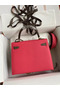 Hermes Kelly Sellier 25 Bicolor Bag in Rose Extremea nd Taupe Epsom Calfskin Replica