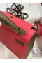 Hermes Kelly Sellier 25 Bicolor Bag in Rose Extremea nd Taupe Epsom Calfskin Replica