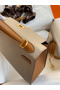Hermes Kelly Sellier 25 Bicolor Bag in Trench and Gold Epsom Calfskin Replica