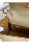 Hermes Kelly Sellier 25 Bicolor Bag in Trench and Gold Epsom Calfskin Replica