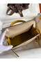 Hermes Kelly Sellier 25 Bicolor Bag in Trench and Yellow Epsom Calfskin Replica
