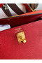 Hermes Kelly Sellier 25 Handmade Bag In Red Epsom Calfskin Replica