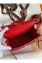 Hermes Kelly Sellier 25 Handmade Bag In Red Epsom Calfskin Replica