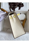 Hermes Kelly Sellier 25 Tricolor Bag in Craie/Sesame/Yellow Epsom Calfskin Replica