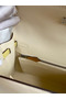 Hermes Kelly Sellier 25 Tricolor Bag in Craie/Sesame/Yellow Epsom Calfskin Replica