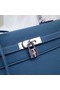 Hermes Kelly Shoulder Bag Original TOGO Leather KY3255 blue Replica