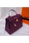 Hermes Kelly Shoulder Bag Original TOGO Leather KY3255 purple Replica