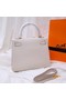 Hermes Kelly Shoulder Bag Original TOGO Leather KY3255 white Replica