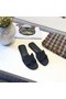 Hermes lady leather Slipper HO812HMJ black Replica