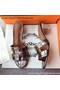 Hermes Leather Slipper HO742 Silver Replica