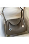Hermes Lindy 26 Handmade Bag In Etain Clemence Leather Replica