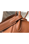 Hermes Lindy 30cm Bag In Gold Clemence Leather PHW Replica