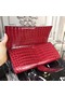 Hermes Medor Clutch Bag In Red Crocodile Leather Replica
