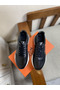 Hermes Men's Drive Sneakers In Black Leather Replica