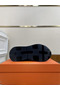 Hermes Men's Drive Sneakers In Black Leather Replica