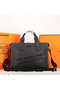 Hermes Mens Briefcase Original Calf Leather H86683 Black Replica