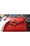Hermes MINI Kelly 22cm Tote Bag Calf Leather K011 Red Replica