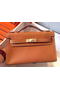 Hermes MINI Kelly 22cm Tote Bag Calfskin Leather K22 Wheat Replica