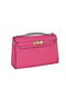 Hermes MINI Kelly 22cm Tote Bag Calfskin Leather Rose Replica