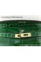 Hermes MINI Kelly 22cm Tote Bag Croco Leather KL22 Green Replica