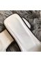 Hermes Oran Sandals In White Suede With Crystal Replica