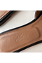 Hermes Oran Slide Sandals In Black Swift Calfskin Replica