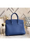 Hermes original Epsom Leather HB35O blue&silver Metal Replica