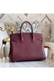 Hermes original Epsom Leather HB35O Burgundy&silver Metal Replica