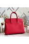 Hermes original Epsom Leather HB35O red&silver Metal Replica