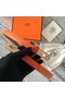 Hermes original epsom leather Kelly belt H069853 orange Replica